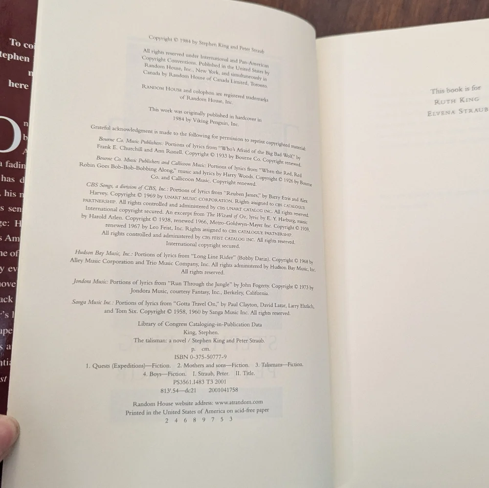 The Talisman by Stephen King and Peter Straub Hardback Book - Picture 2 of 5